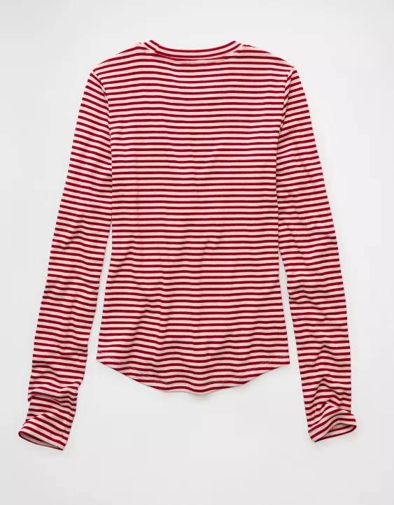 AE Long Sleeve Cozy Crew Neck T-Shirt - Image 4
