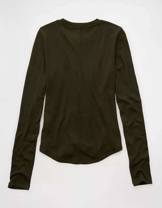 AE Long Sleeve Cozy Crew Neck T-Shirt - Image 4