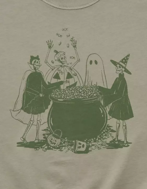 AE Halloween Graphic Sweatshirt - Image 6