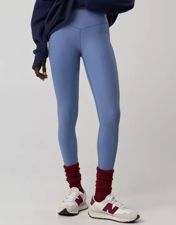 OFFLINE By Aerie Real Me XTRA Rib Foil Legging - Image 7