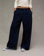 AE Cozy Dreamy Drape Low-Rise Ultra Wide-Leg Jean