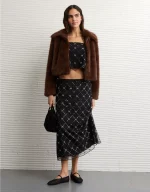 AE High-Waisted Sequin Maxi Skirt