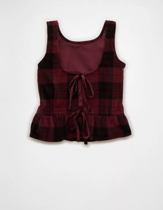 AE Back Bow Peplum Tank Top - Image 4