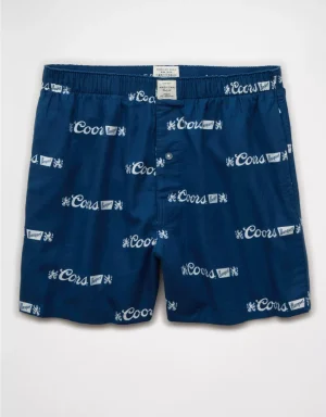 AEO Men's Coors Banquet Flannel Boxer Short