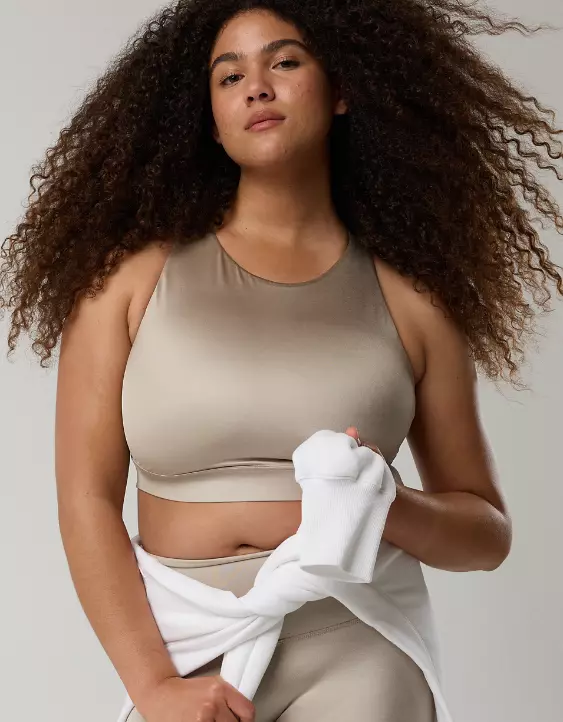 OFFLINE By Aerie Goals Gloss High Neck Sports Bra - Image 5