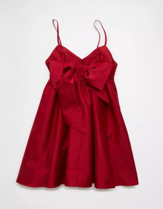 AE Bow Back Babydoll Mini Dress - Image 4