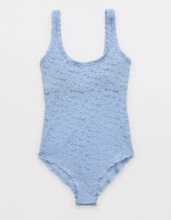 Show Off Vintage Lace Scoop Bodysuit - Image 3