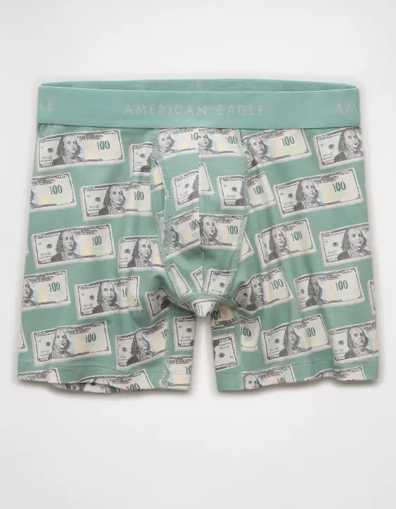 AEO Men's Dollar Bills 6" Classic Boxer Brief - Image 3