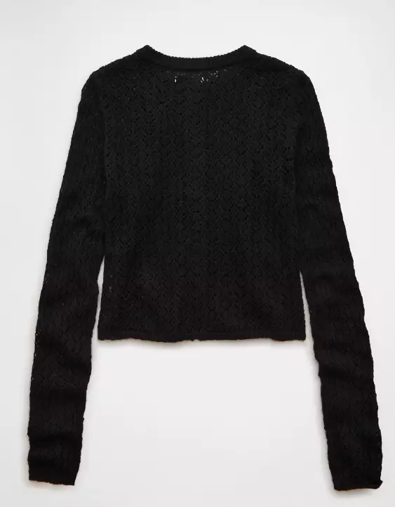 AE Fitted Crew Neck Cardigan - Image 4