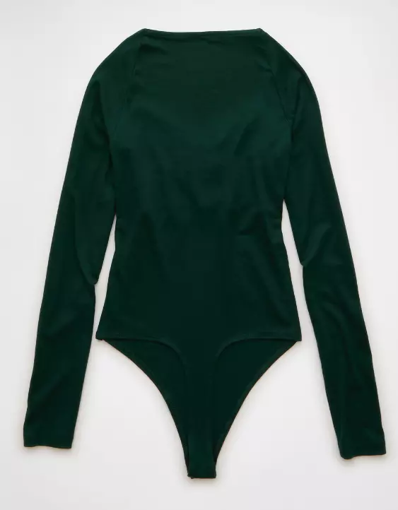 AE Long Sleeve Bow Front Bodysuit - Image 4