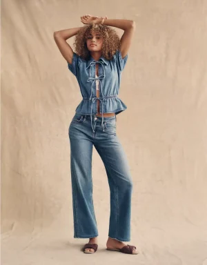 AE Stretch High-Waisted Stovepipe Jean