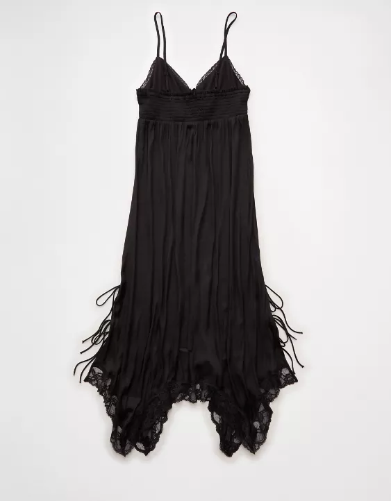AE Handkerchief Hem Tie Side Midi Slip Dress - Image 4