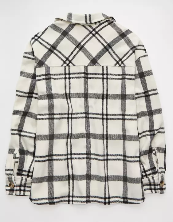AE Oversized Plaid Shacket - Image 4