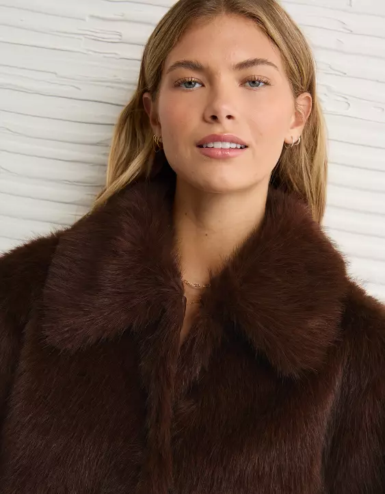 AE Faux Fur Coat - Image 8
