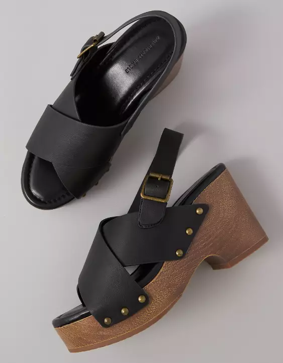 AE Criss-Cross Wedge Clog - Image 2