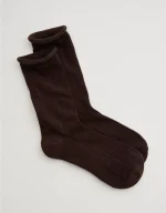 Aerie Knit Pointelle Crew Socks
