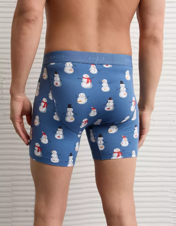 AEO Men's Naughty Snowman 6" Classic Boxer Brief - Image 2