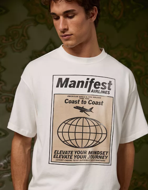 AE x Tru Kolors Manifest Your Mindset Graphic T-Shirt - Image 4