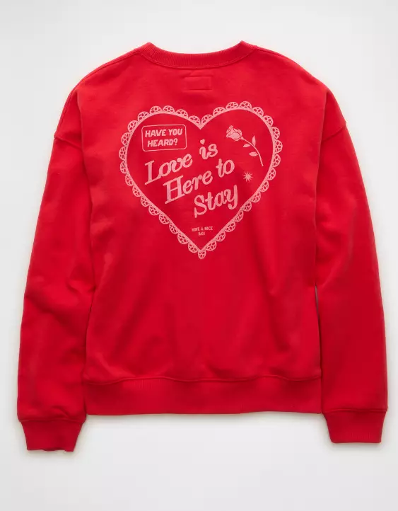 AE Valentine's Day Graphic Sweatshirt - Image 4