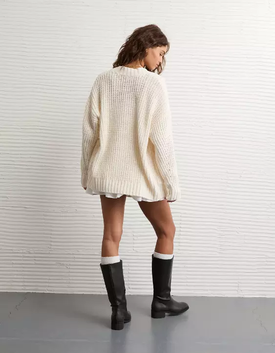 AE Chenille Cardigan Sweater - Image 2