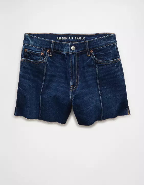 AE Strigid Super High-Waisted Relaxed Denim Short - Image 3