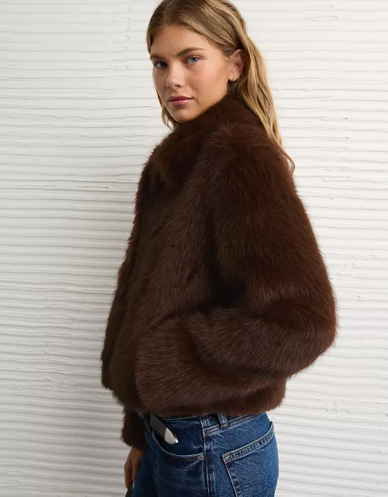 AE Faux Fur Coat - Image 6