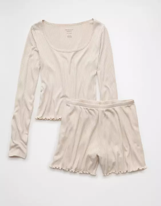 AE Ribbed Plush PJ Set - Image 3