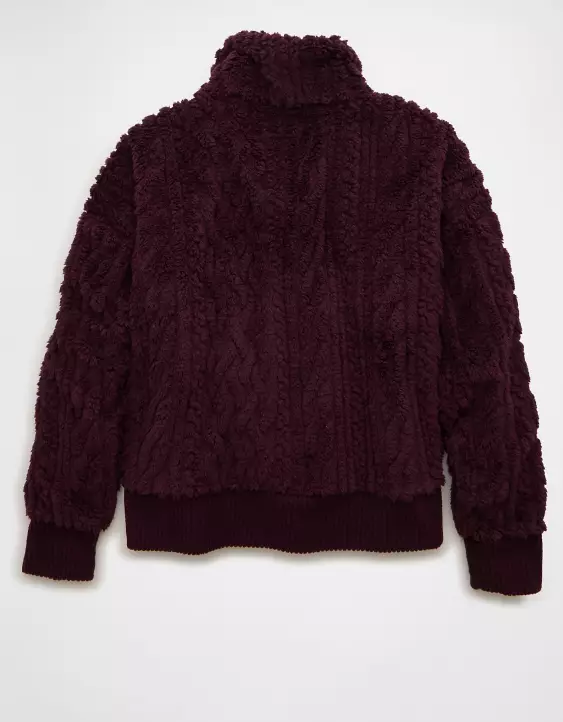 AE Cable Sherpa Full-Zip Sweatshirt - Image 4