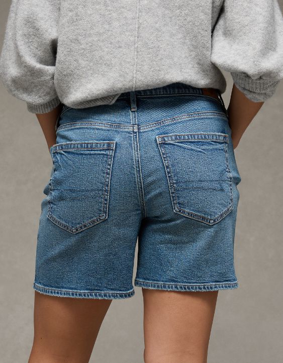 AE Strigid Super High-Waisted Relaxed Denim Short - Image 2