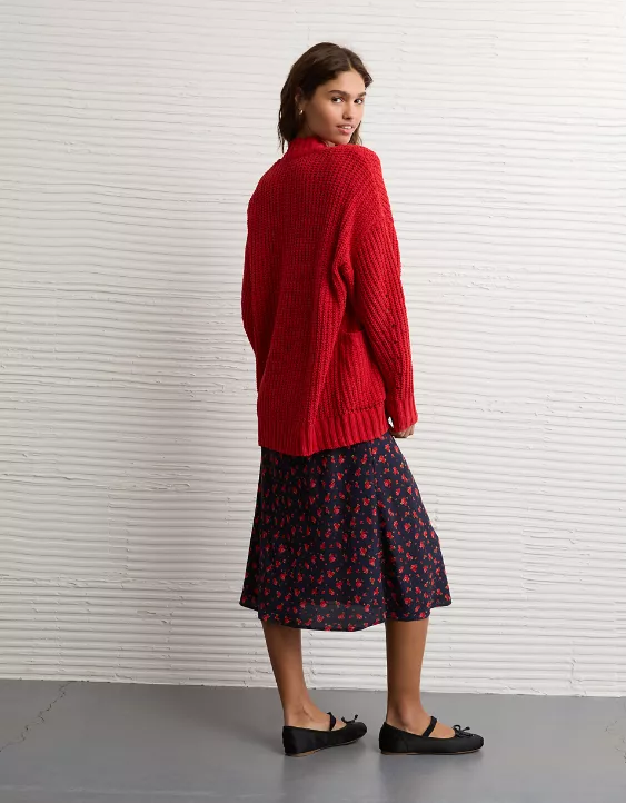 AE Chenille Cardigan Sweater - Image 2