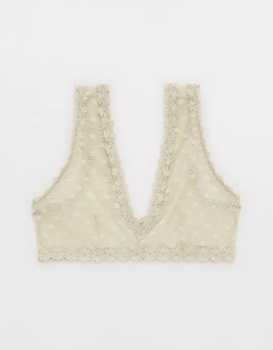 Show Off Daisy Mesh Plunge Bralette - Image 3
